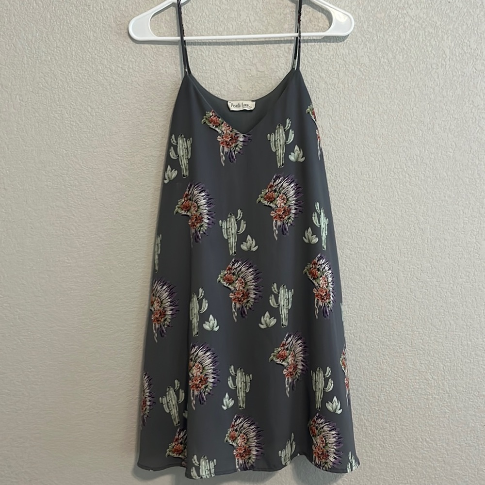 Cactus and Headdress A-Line Dress